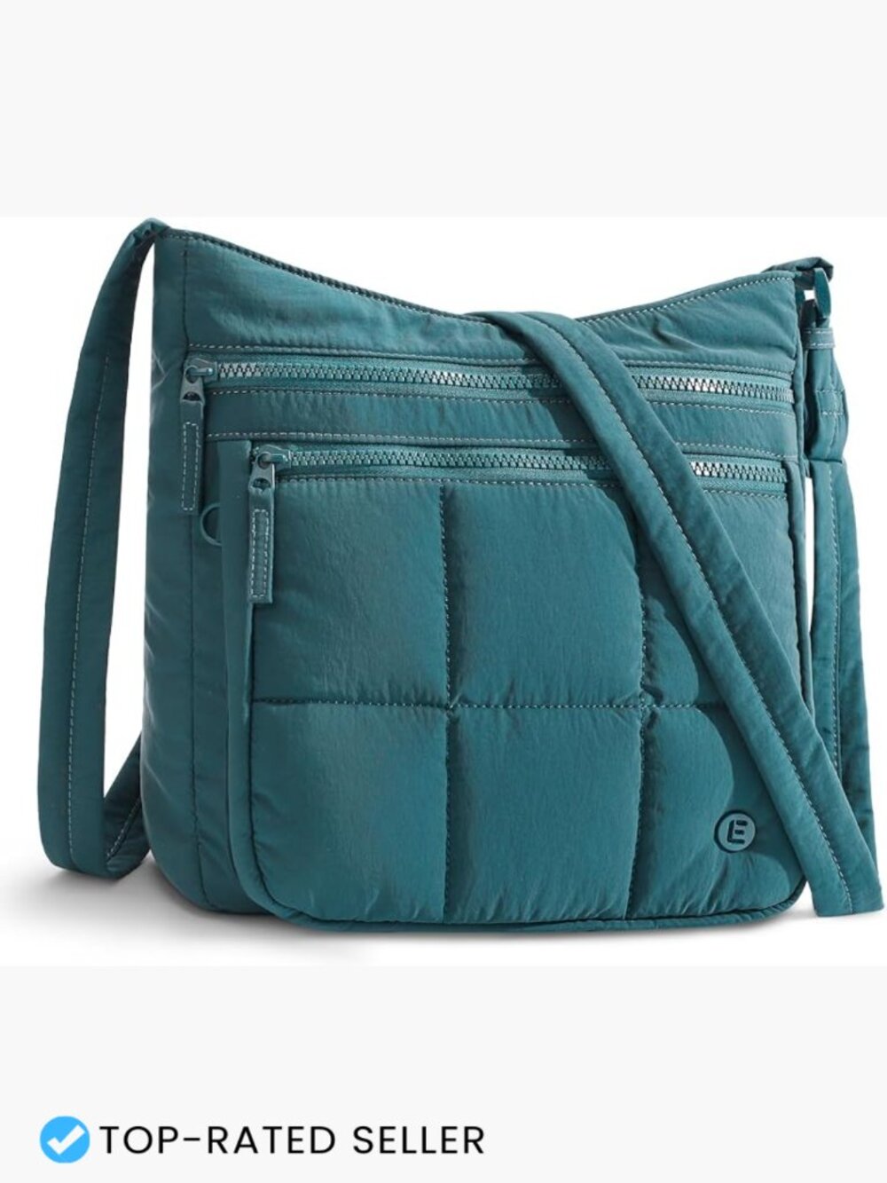 Quilted Puffer Crossbody Bag Lightweight Travel Purse Adjustable Strap Chic